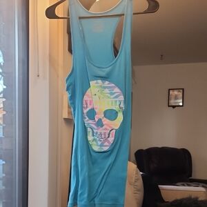 No Boundaries Teal Tank Top